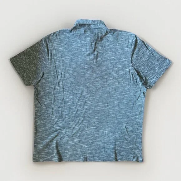 Paul Fredrick Short Sleeve Knit Polo Shirt Men's Size XL Black/White 100% Cotton - Picture 3 of 6